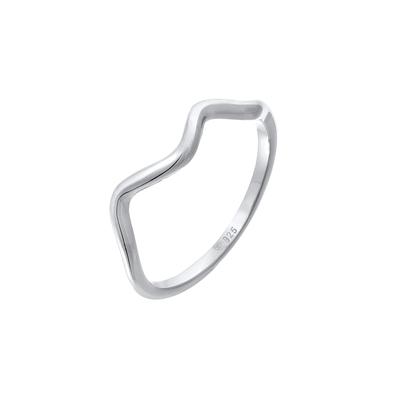 Elli Wellen Minimal Geo Trend 925 Silber 54 Damen Image