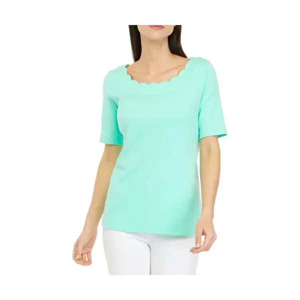 kim-rogers®-womens-elbow-sleeve-scoop-neck-t-shirt,-mint,-xl/