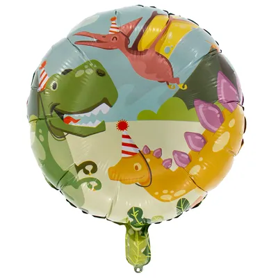 Folienballon Dinos, 45 cm Ø Image