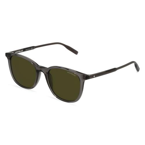 Montblanc MB0006S Unisex-Sonnenbrille Vollrand Eckig Kunststoff-Gestell, grau