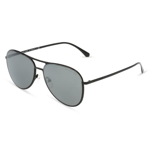 Michael Kors MK1089 KONA Damen-Sonnenbrille Vollrand Pilot Metall-Gestell, schwarz