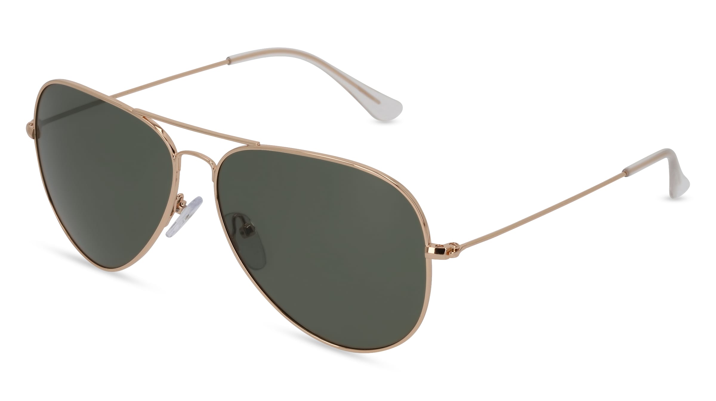 Fielmann BD 277 SUN CL Unisex-Sonnenbrille Vollrand Pilot Edelstahl-Gestell, gold
