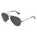 Fielmann BD 277 SUN CL Unisex-Sonnenbrille Vollrand Pilot Edelstahl-Gestell, Grau