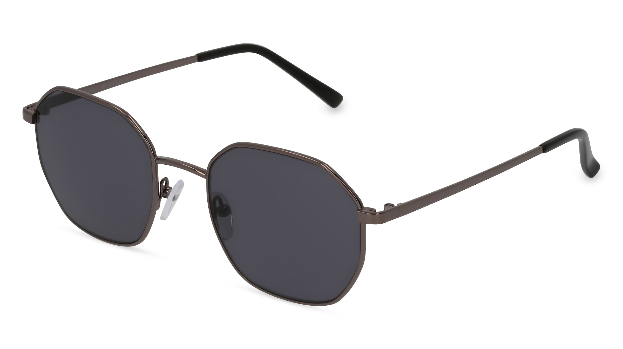Fielmann BD 479 SUN FA Unisex-Sonnenbrille Vollrand Geometrisch Edelstahl-Gestell, grau