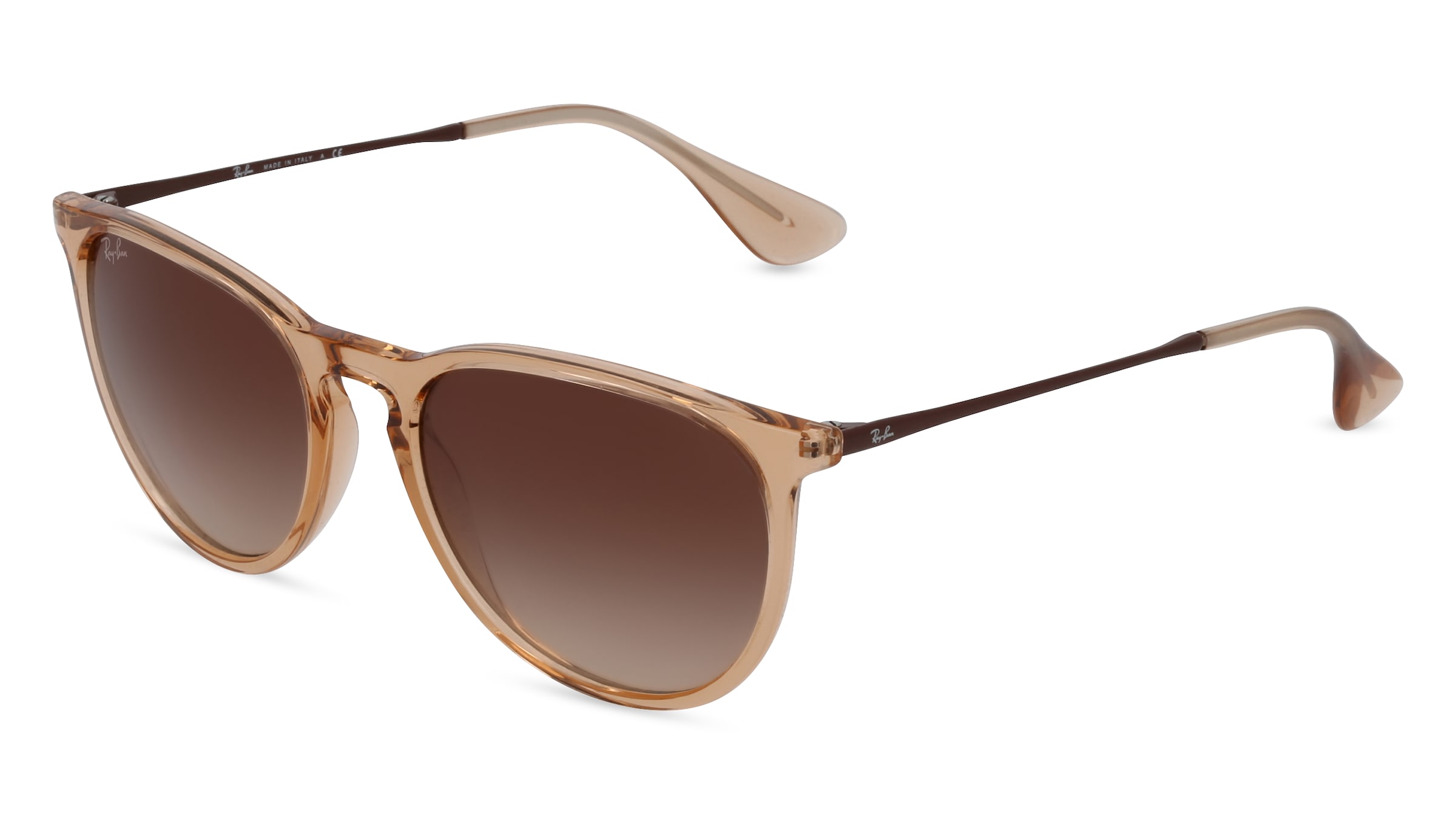Ray-Ban RB 4171 ERIKA Damen-Sonnenbrille Vollrand Panto Kunststoff-Gestell, transparent