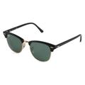 Ray-Ban RB 3016 CLUBMASTER Unisex-Sonnenbrille Vollrand Browline Acetat-Gestell, gold