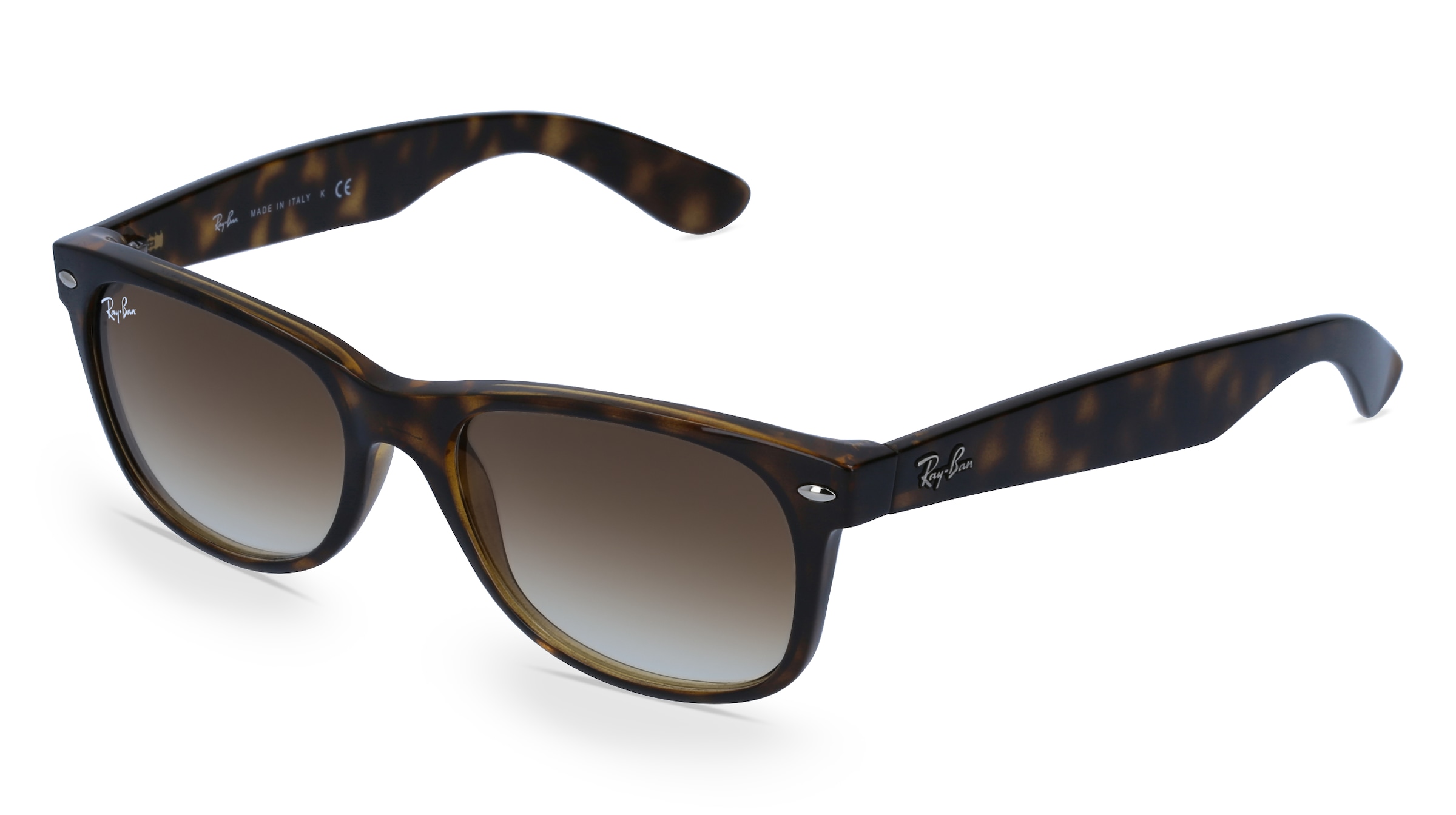 Ray-Ban RB 2132 NEW WAYFARER Unisex-Sonnenbrille Vollrand Quadratisch Propionat-Gestell, braun
