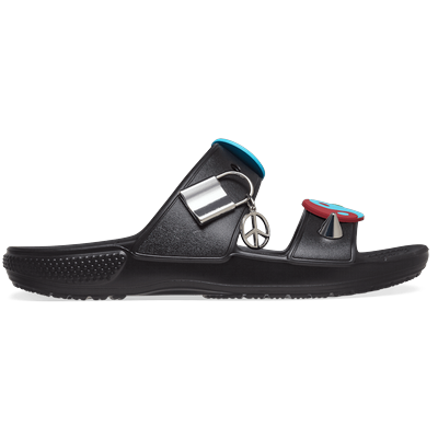 Crocs Black Classic Feel The Positivity Sandal Shoes Crocs Black...