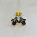 Kate Spade Jewelry | Kate Spade Multicolor Chandelier Earrings | Color: Purple/Yellow | Size: Os