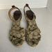 Coach Shoes | Coach Brown Espadrilles Signature C’s Jacquard Wedge Henley Sandals 8.5b. | Color: Brown | Size: 8.5