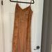 Anthropologie Dresses | Anthropologie Velvet Midi Dress. Peach Color. Size 2. Nwt | Color: Orange/Pink | Size: 2