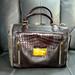 Michael Kors Bags | Michael Kors Collection Gia Crocodile Embossed Flap Top Zip Satchel Bag Dk Brown | Color: Brown | Size: Os