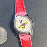 Disney Accessories | Lorus Disney Minnie Mouse Watch, Poor Condition, Watch Face Can Be Used. | Color: Red/Silver | Size: Os