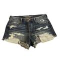 American Eagle Outfitters Shorts | American Eagle Woman’s 14 Vintage Hi-Rise Festival Distressed Aztec Boho Shorts | Color: Blue | Size: 14
