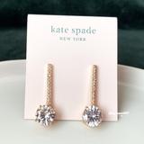Kate Spade Jewelry | Kate Spade New York Cluster Studs Clear Gold Cubic Zirconia Earrings | Color: Gold/White | Size: Os