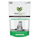 NuCat Senior Multivitamin Fish Flavor Cat Chews, Count of 30, 4 IN