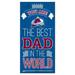 Fan Creations Best Dad In The World Sign | 6 H x 12 W x 0.25 D in | Wayfair H1079-Avalanche