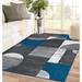Blue Rectangle 8' x 11' Area Rug - Persian-rugs Modern Trendz Geometric Turquoise Area Rug Polypropylene | Wayfair 4954 Turquoise 8x11