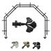 Rod Desyne Fortune 13/16 5 Sided Double Bay Window Curtain Rod in Black | 3.5 H x 48 W x 7 D in | Wayfair 5Bay-72-2D