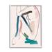 Stupell Industries Conceptual Crouched Female Figure Resting Bold Lines Canvas in Pink | 20 H x 16 W x 2 D in | Wayfair ae-563_wfr_16x20