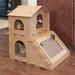 FurHaven Tiger Tough Townhouse Playground Scratcher House Cardboard | 14.57 H x 15.35 W x 14.96 D in | Wayfair 402033