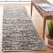 Black/White 96 x 27 x 0.31 in Indoor Area Rug - Gracie Oaks Natura 350 Area Rug In Black/Ivory Wool, Cotton | 96 H x 27 W x 0.31 D in | Wayfair