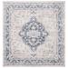 Beige;navy Square 6'7" Area Rug - Langley Street® Hulme Oriental Area Rug in Beige/Navy 79.0 x 79.0 x 0.35 in blue/navy/pinkPolyester | Wayfair