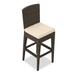 George Oliver 28.75" Patio Bar Stool Metal/Wicker/Rattan in Brown | 43.25 H x 16.5 W x 20.5 D in | Wayfair 169379C96790459BACBDD161D378ADC2