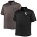 Men's Black/Charcoal Chicago White Sox Big & Tall Two-Pack Polo Set