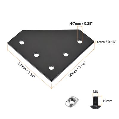 Corner Bracket Plate L Shape, Joint Kits Profile for Frame Structure