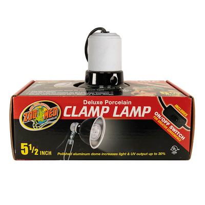 Deluxe Porcelain Clamp Lamp, 5.5