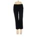 Ann Taylor LOFT Dress Pants - Mid/Reg Rise Straight Leg Cropped: Black Bottoms - Women's Size 4 Petite