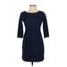 Old Navy Casual Dress - Sheath: Blue Solid Dresses - Women's Size X-Small