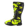 O'NEAL | Motocross-Stiefel | Enduro Motorrad | Komfort Air-Mesh-Innenleben, vier Verschlussschnallen, hochwertiges Synthetik-Matherial | Boots Rider Pro | Erwachsene | Schwarz Neon-Gelb | Größe 39