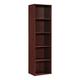 HODEDAH IMPORT 5 Shelve Bookcase Bücherregal, Holz, Mahagoni, No Apply