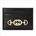 Gucci Bags | Gucci Women's Zumi Black Leather Card Holder Wallet Metal Gg Logo | Color: Black | Size: Os