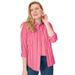 Blair Women's Fiesta Long-Sleeve Shirt - Pink - XL - Womens