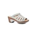 Women's White Mountain Valencia Mule by White Mountain in Ice Burnished Smooth (Size 8 M)