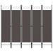 vidaXL 5-Panel Room Divider Anthracite 78.7"x70.9"