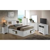 Louis Philippe Full Storage Platform Bed with 6 Storage Drawers