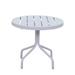 Courtyard Casual Santa Fe 20" Round End Table with Aluminum Slat Top