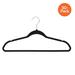 30-Pack Slim Profile Rubber Hangers, Black