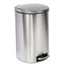 50-Liter Soft-Close Stainless Steel Step Trash Can with Lid
