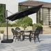 VredHom 11x9 Ft Cantilever Patio Umbrella 360 Degree Rotation