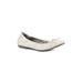 Wide Width Women's White Mountain Sunnyside Ii Ballet Flat by White Mountain in Butter Cream Smooth (Size 8 1/2 W)