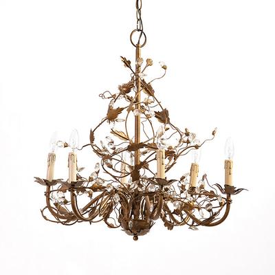 Claire 6-Light Grande Chandelier - Etruscan Gold - Ballard Designs