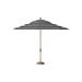 Summer Classics Crank Auto Tilt 108" x 108" Octagonal Market Umbrella Metal in White/Black | 92.91 H in | Wayfair 75625+780440N