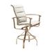 Tropitone Ovation Padded Sling Outdoor Barstool in Green/Brown | 48.5 H x 25 W x 29.5 D in | Wayfair 880627PS_28_SNR_Bogota_Bogota