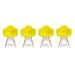 Isabelle & Max™ Crossley Bucket Activity Chair Plastic in Brown/Yellow | 22 H x 17 W x 16 D in | Wayfair 2E9DEA8362B1493985E3C2E81681B276
