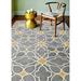 Yellow 114 x 90 x 0.75 in Area Rug - Lark Manor™ Brain Collection Contemporary Moroccan Area Rug Gray Wool | 114 H x 90 W x 0.75 D in | Wayfair